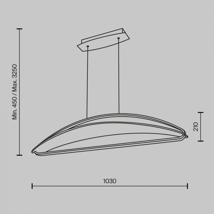 Lustra Maytoni Breeze MOD281PL-L34BS3K LED 34W 3000K 2040lm Aluminiu Brass IP20 [5]