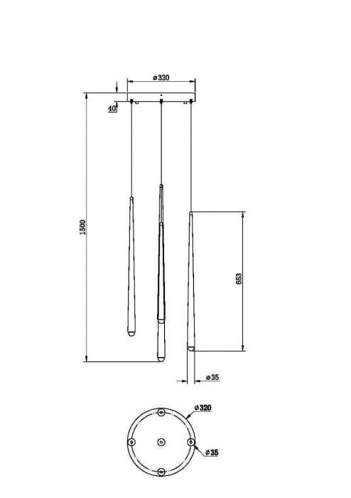 Lustra Maytoni Cascade MOD132PL-L30BSK LED 31W 2600K-3500K 2250lm Aluminiu Brass IP20 [4]