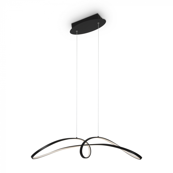 Lustra Maytoni Curve MOD156PL-L52B4K LED 42W 4000K 2800lm Aluminiu Black IP20 [4]