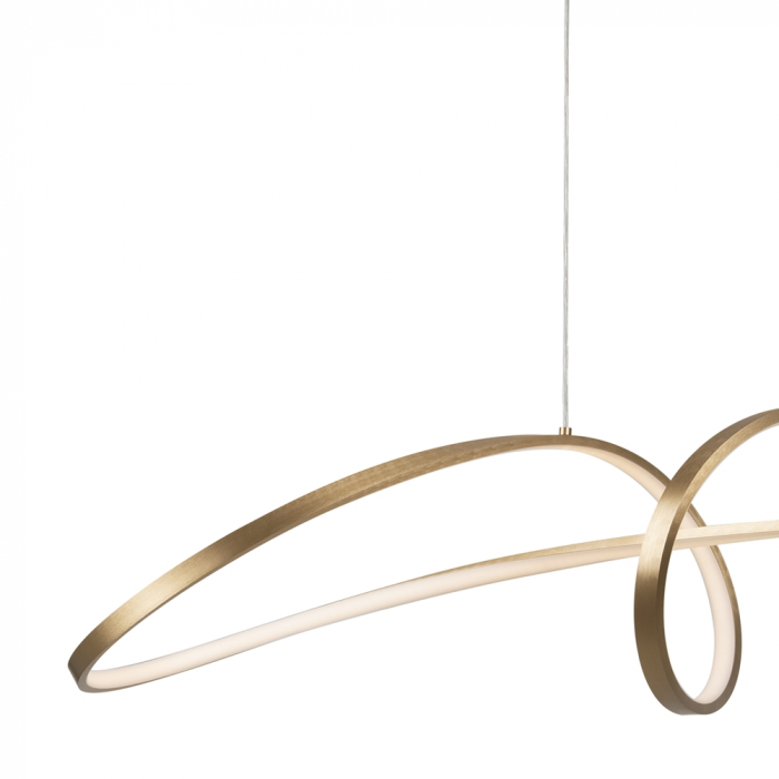 Lustra Maytoni Curve MOD156PL-L52G4K LED 42W 4000K 2800lm Aluminiu Gold IP20 [2]