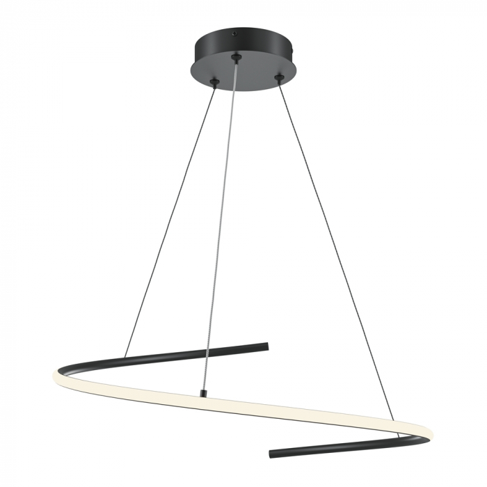 Lustra Maytoni Curve MOD242PL-L33BK LED 31W 3000K-4000K 1600km Aluminiu Black IP20 [4]
