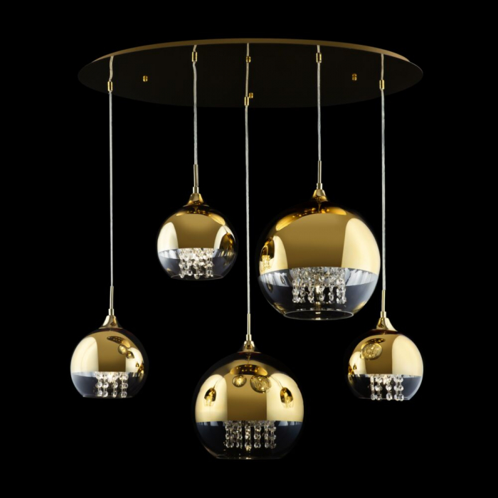 Lustra Maytoni Fermi P140-PL-170-5-G E27 5x60W -  Metal Gold IP20 [4]
