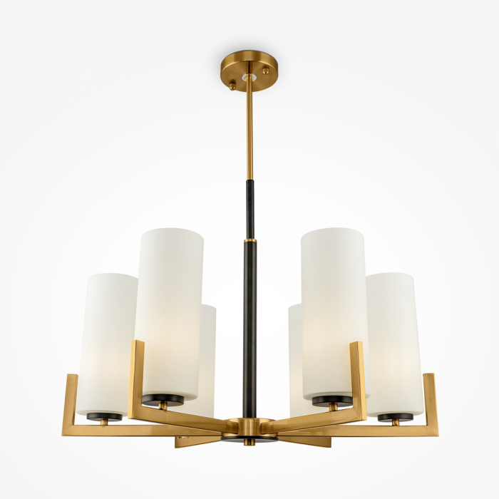 Lustra Maytoni Fortano MOD089PL-06BS E27 6x40W -  Metal Black/Brass IP20 [5]
