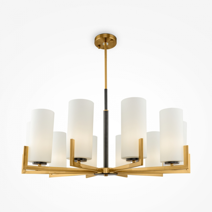 Lustra Maytoni Fortano MOD089PL-10BS E27 10x40W -  Metal Black/Brass IP20 [5]