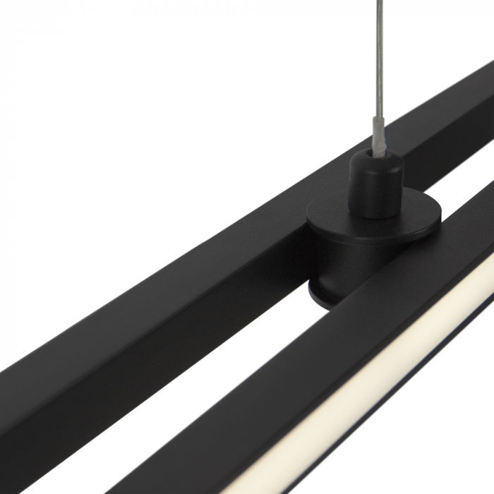 Lustra Maytoni Halo MOD005PL-L48BK LED 48W 3000K-4000K 2200lm Aluminiu Black IP20 [3]