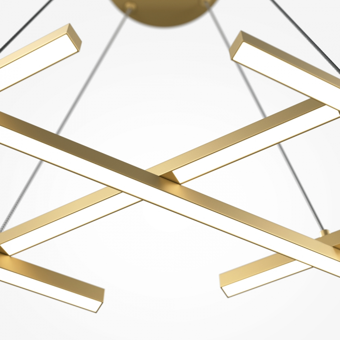 Lustra Maytoni Halo MOD244PL-L50BSK LED 40W 2600K-3500K 800lm Aluminiu Brass IP20 [2]
