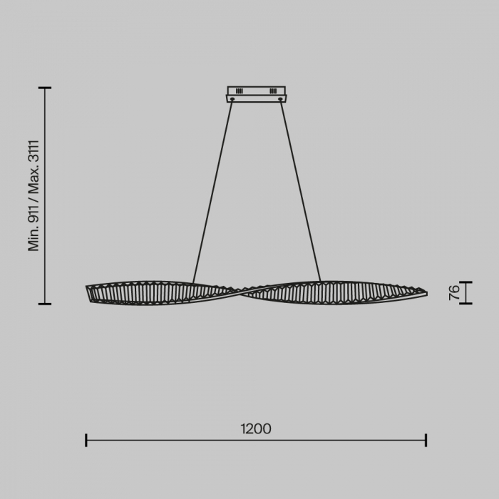 Lustra Maytoni Krone P097PL-L36BS3K LED 26W 3000K 2600lm Metal Brass IP20 [5]
