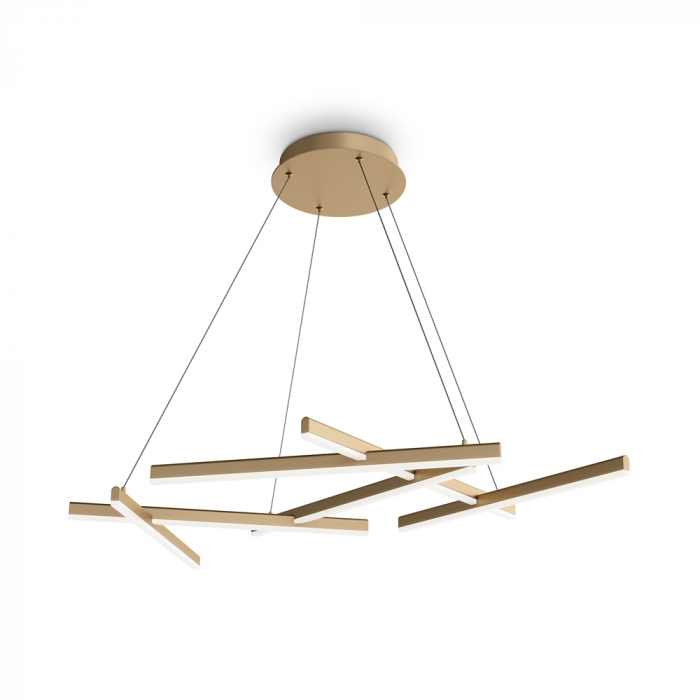 Lustra Maytoni Line MOD016PL-L75MG4K LED 75W 4000K 3500lm Metal/Acril Gold IP20 [3]
