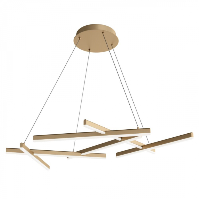 Lustra Maytoni Line MOD016PL-L75MG4K LED 75W 4000K 3500lm Metal/Acril Gold IP20 [2]
