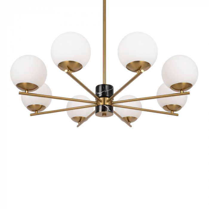 Lustra Maytoni Marble MOD187PL-08BS E27 8x60W -  Metal/Marble Brasss IP20 [3]