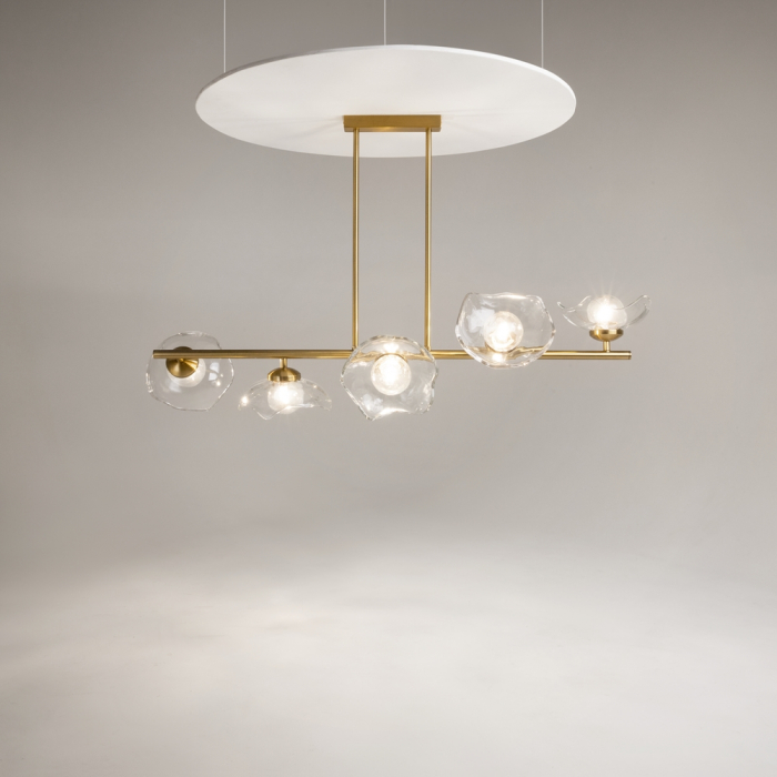 Lustra Maytoni Miracle MOD207PL-05BS G9 5x28W -  Metal/Glass Brass IP20 [3]