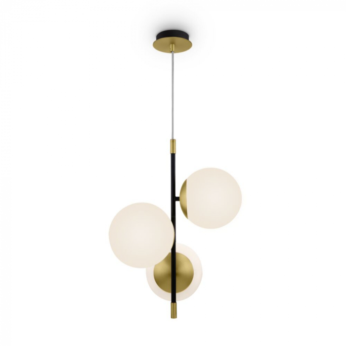 Lustra Maytoni Nostalgia MOD048PL-03G E14 3x40W -  Metal Black/Gold IP20 [5]