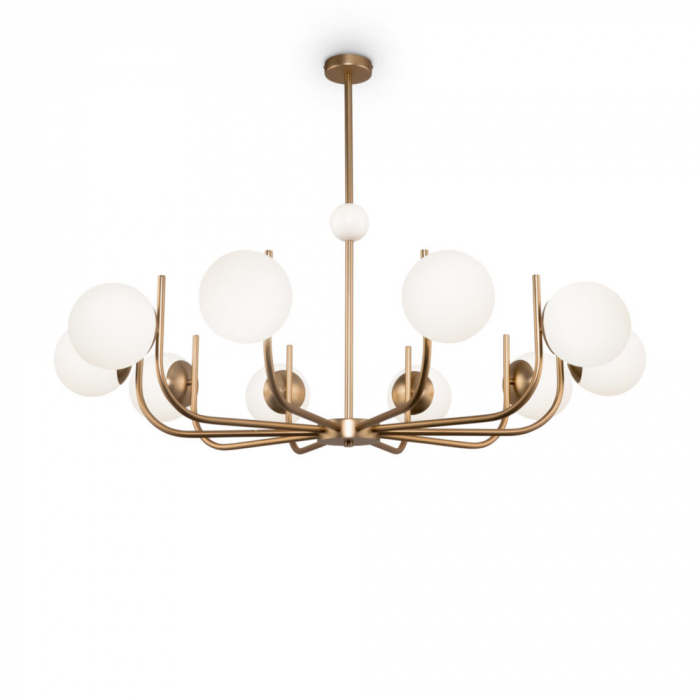 Lustra Maytoni Rendez-vous MOD109PL-10BS E14 10x40W -  Metal/Glass Brass IP20 [3]