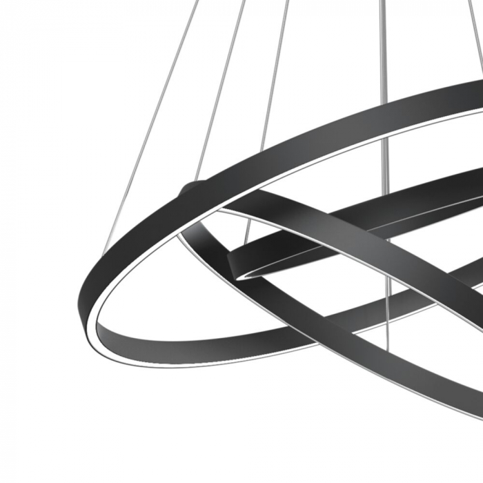 Lustra Maytoni Rim MOD058PL-L100B4K LED 115W 4000K 6100lm Aluminiu Black IP20 [2]