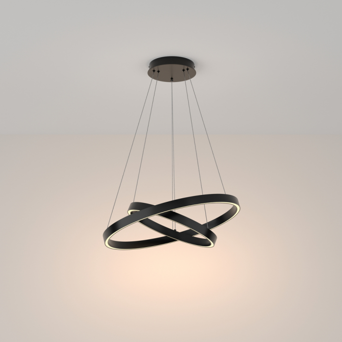 Lustra Maytoni Rim MOD058PL-L55B3K LED 61W 3000K 3500lm Aluminiu Black IP20 [2]