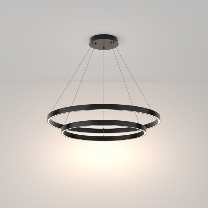 Lustra Maytoni Rim MOD058PL-L74B4K LED 88W 4000K 5200lm Aluminiu Black IP20 [3]