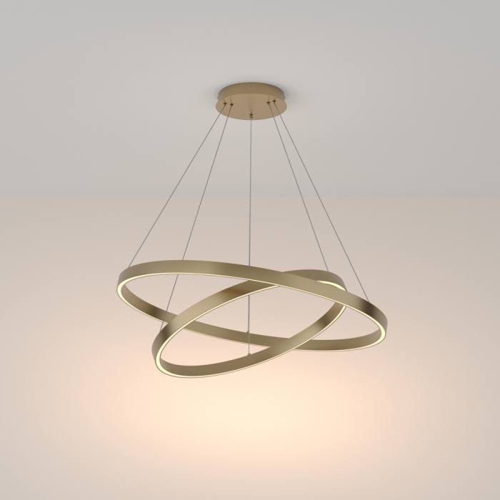 Lustra Maytoni Rim MOD058PL-L74BS3K LED 88W 3000K 5200lm Aluminiu Brass IP20 [2]