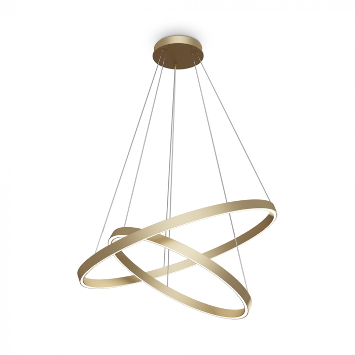 Lustra Maytoni Rim MOD058PL-L74BS4K LED 88W 4000K 5200lm Aluminiu Brass IP20 [4]