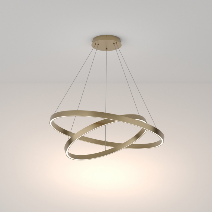 Lustra Maytoni Rim MOD058PL-L74BS4K LED 88W 4000K 5200lm Aluminiu Brass IP20 [2]
