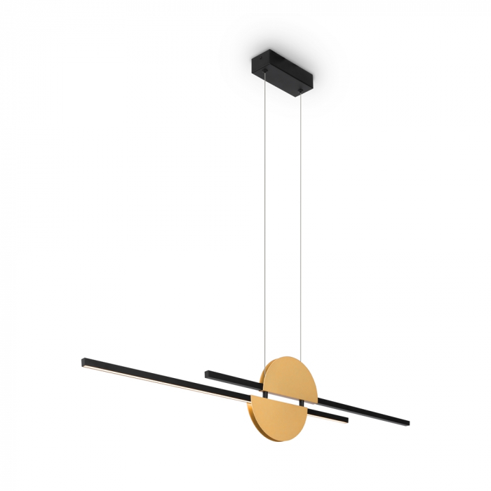Lustra Maytoni Skyline MOD179PL-L26BS4K LED 26W 4000K 800lm Aluminiu Black/Gold IP20 [3]