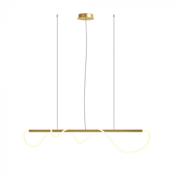 Lustra Maytoni Tau MOD166PL-L30G3K LED 30W 3000K 1250lm Aluminiu Gold IP20 [4]