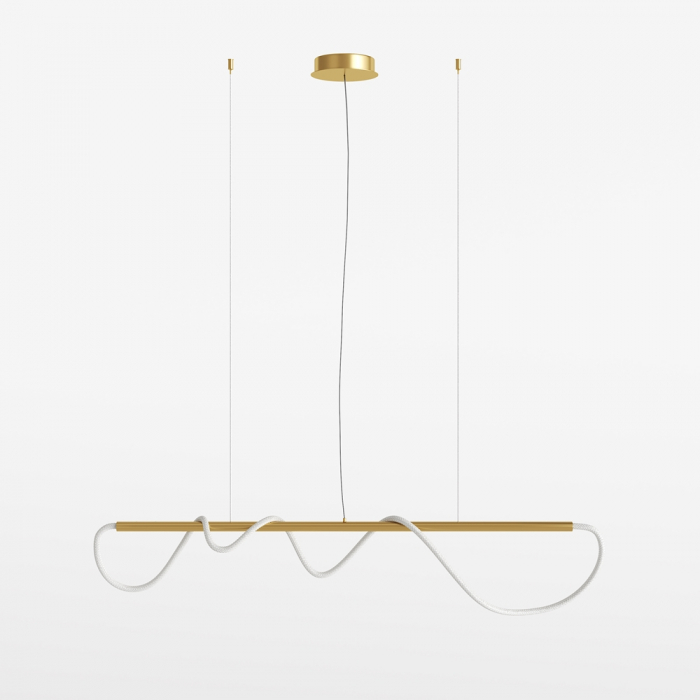 Lustra Maytoni Tau MOD166PL-L30G3K LED 30W 3000K 1250lm Aluminiu Gold IP20 [2]