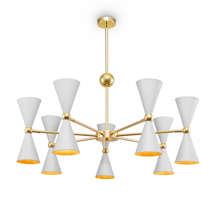 Lustra Maytoni Vesper MOD108PL-14WG E14 14x40W -  Metal White/Gold IP20 [2]