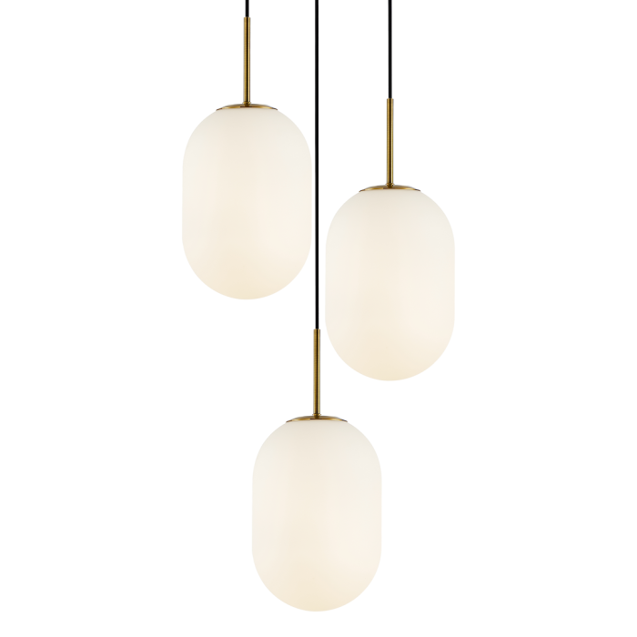 Lustră Milagro Alias  3xE14 max 40W   230V/50Hz Gold Metal & Sticla IP20 [2]