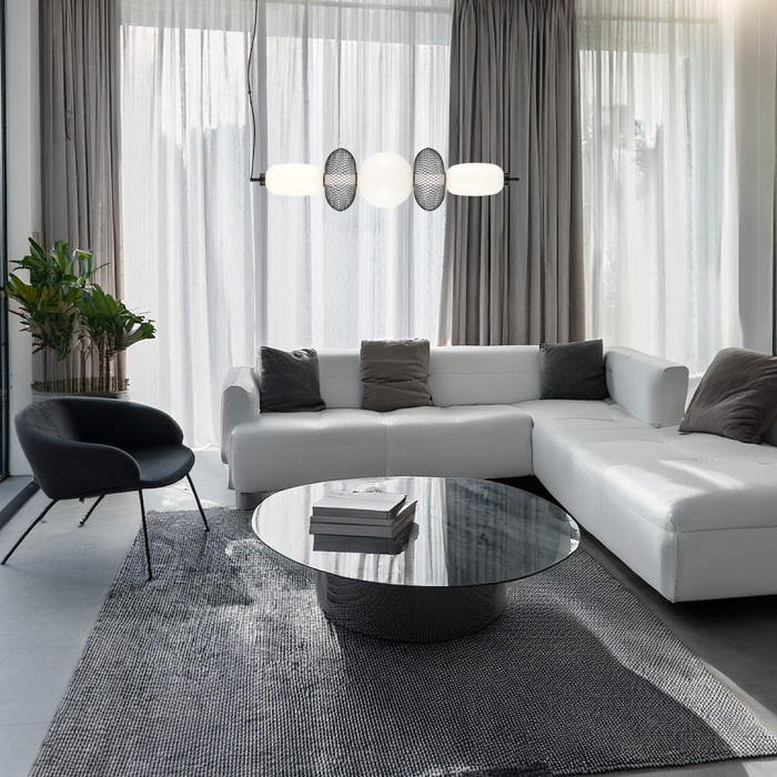 Lustra Milagro Arame LED 32W 3534lm 3000K 230V Black Metal & Sticla IP20 [3]