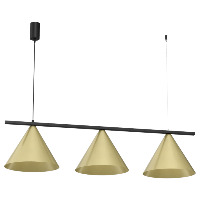 Lustră Milagro Capital  3xGX53   230V/50Hz Black & Gold Metal IP20 [6]