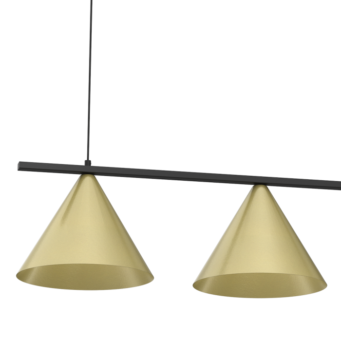 Lustră Milagro Capital  3xGX53   230V/50Hz Black & Gold Metal IP20 [2]