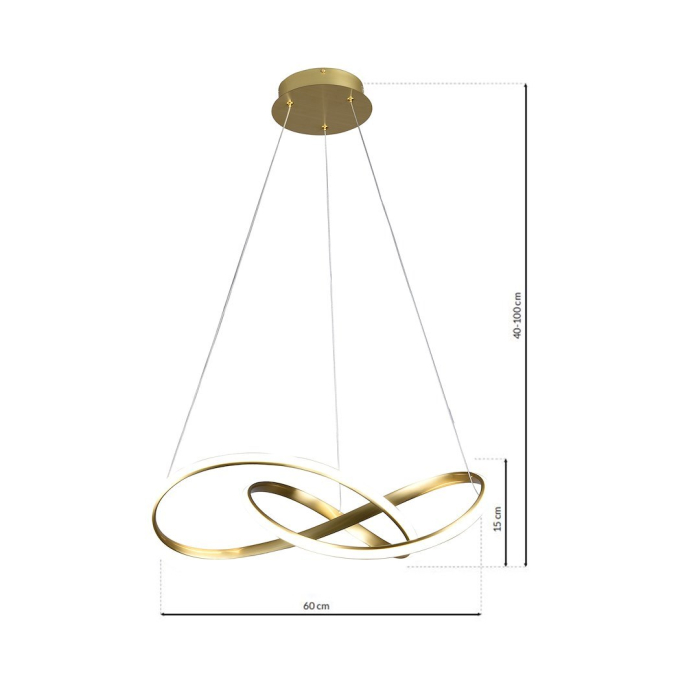 Lustra Milagro Cappio LED 36W 2160 lm 4000K 230V Gold Metal & Plastic IP20 [9]