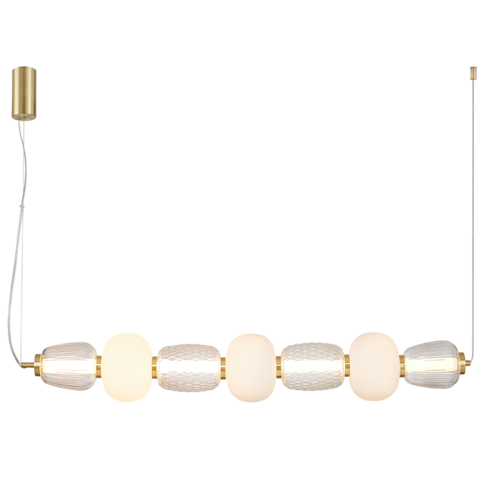 Lustra Milagro Caro LED 42W 5406lm 3000K 230V Gold Metal & Sticlă IP20 [6]