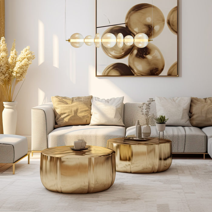 Lustra Milagro Daphne LED 40W 5094lm 3000K 230V Gold Metal & Sticlă IP20 [4]