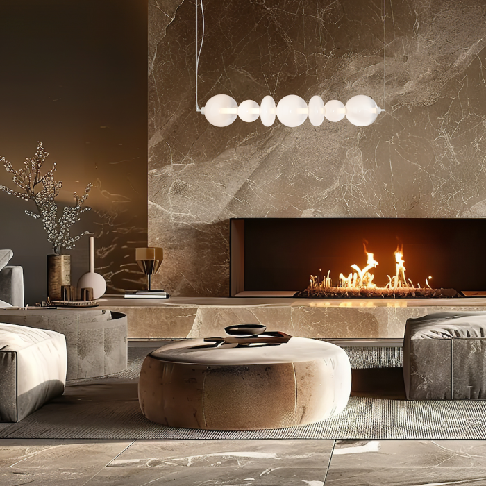 Lustra Milagro Daphne LED 40W 5094lm 3000K 230V White Metal & Sticlă IP20 [4]