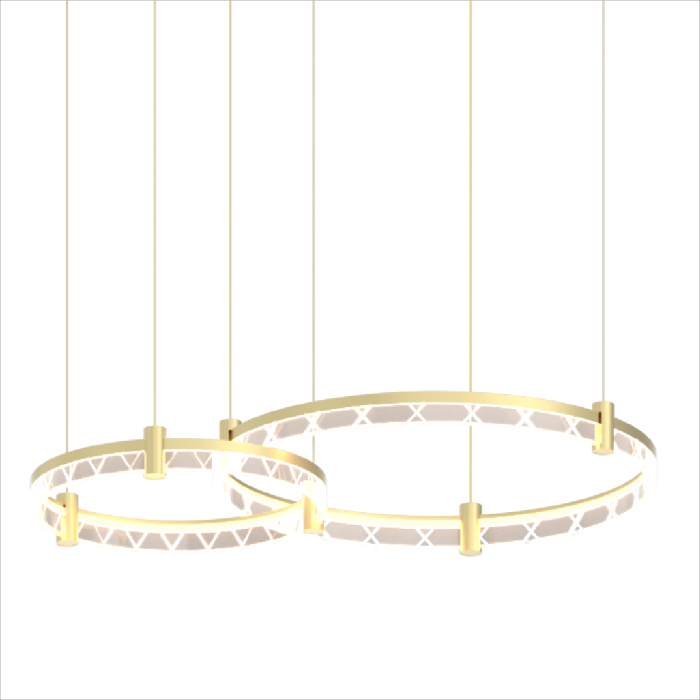 Lustra Milagro Elegance LED 72W 4600lm 4000K 230V Gold Metal & Acril IP20 [2]