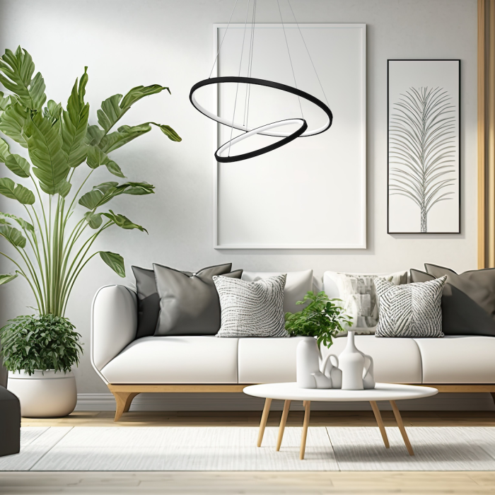 Lustra Milagro Hoop LED 51W  4000K 230V Black Metal & Plastic IP20 [3]