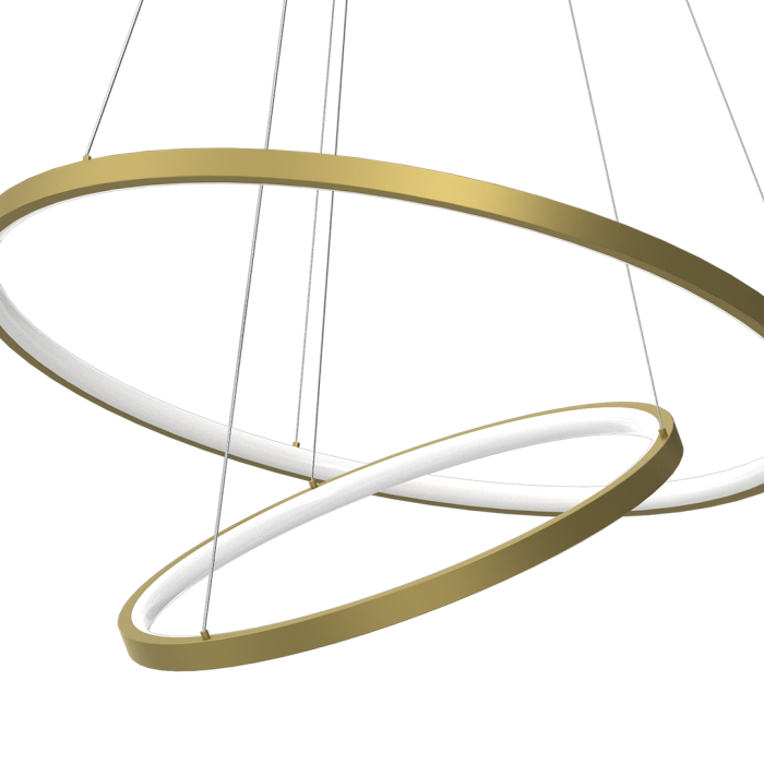 Lustra Milagro Hoop LED 51W  4000K 230V Gold Metal & Plastic IP20 [2]