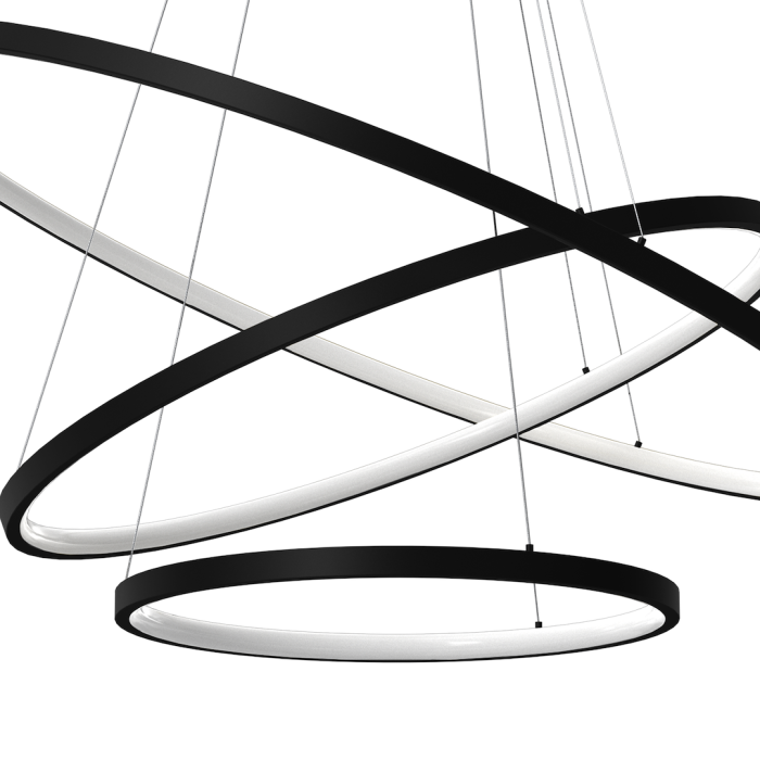 Lustra Milagro Hoop LED 93W  4000K 230V Black Metal & Plastic IP20 [2]