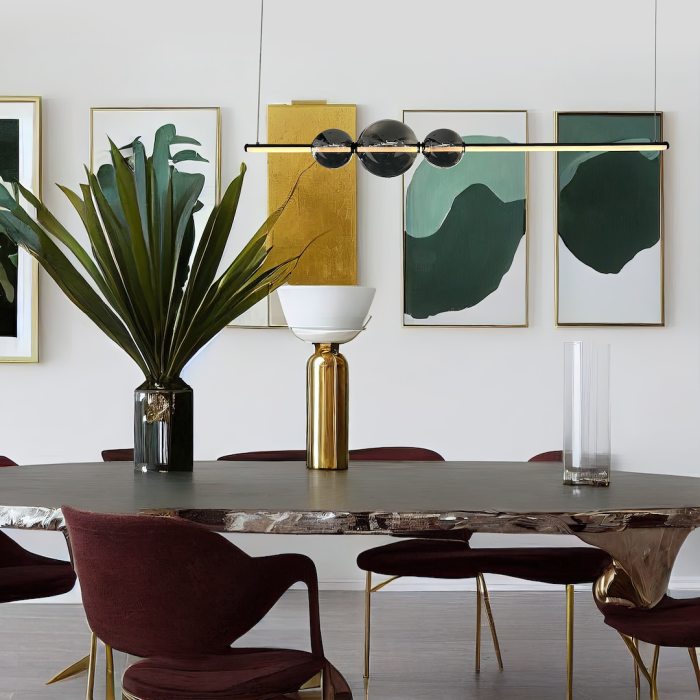 Lustra Milagro Kugel LED 30W 1500lm 4000K 230V Black Metal & Sticlă IP20 [4]