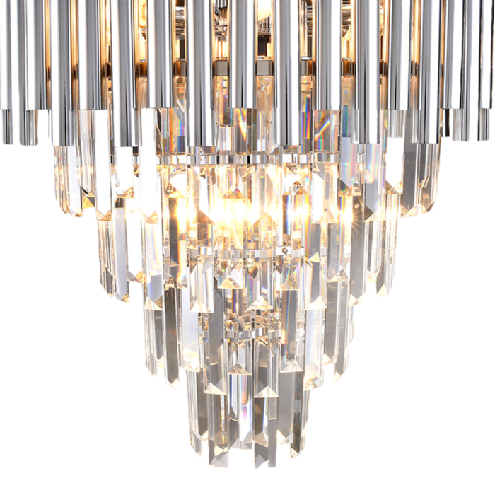 Lustră Milagro Madison  9xE14 40W   230V/50Hz Chrome Metal & Cristal IP20 [2]