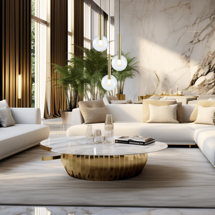 Lustră Milagro Niko  3xG9 max 9W   230V/50Hz Black & Gold Metal & Sticla IP20 [3]