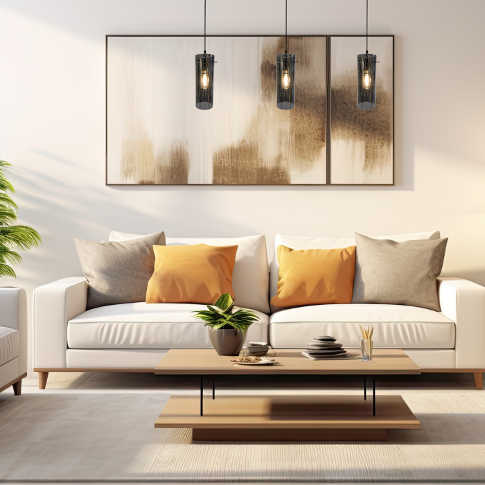 Lustra Milagro Padova E27 3xE27   230V Black Metal & Sticlă IP20 [4]