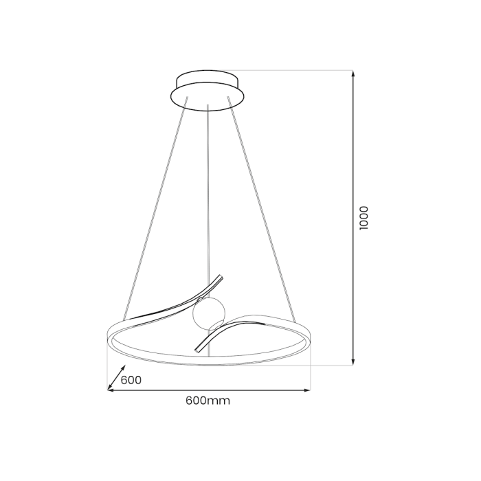 Lustra Milagro Perla LED 34W 2200lm 4000K 230V Black Metal & Acril & Plastic IP20 [5]