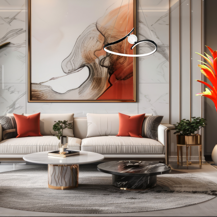 Lustra Milagro Perla LED 34W 2200lm 4000K 230V Black Metal & Acril & Plastic IP20 [4]