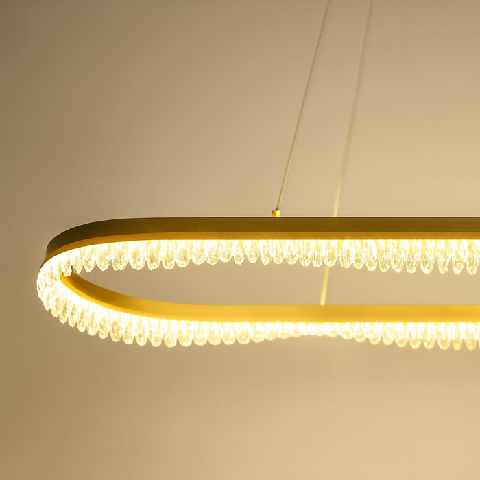 Lustra Milagro Preciosa LED 45W 3600lm 4000K 230V Gold Metal & Acril IP20 [3]