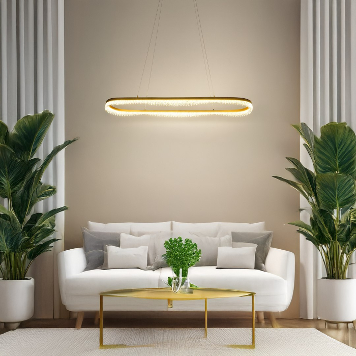 Lustra Milagro Preciosa LED 45W 3600lm 4000K 230V Gold Metal & Acril IP20 [5]