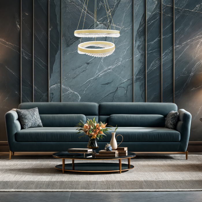 Lustra Milagro Preciosa LED 85W 5500lm 4000K 230V Gold Metal & Acril IP20 [4]