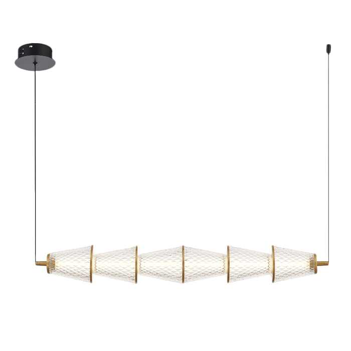 Lustra Milagro Sansa LED 11W 825lm 4000K 230V Black & Brass Metal & Acril IP20 [7]