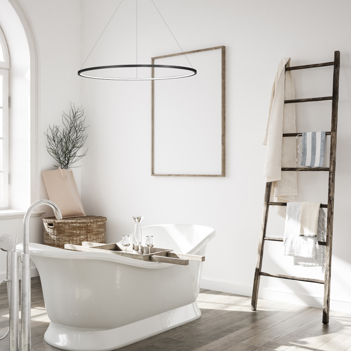 Lustra Milagro Saturno LED 57W 3100lm 4000K 230V Black Aluminiu & Plastic IP44 [4]